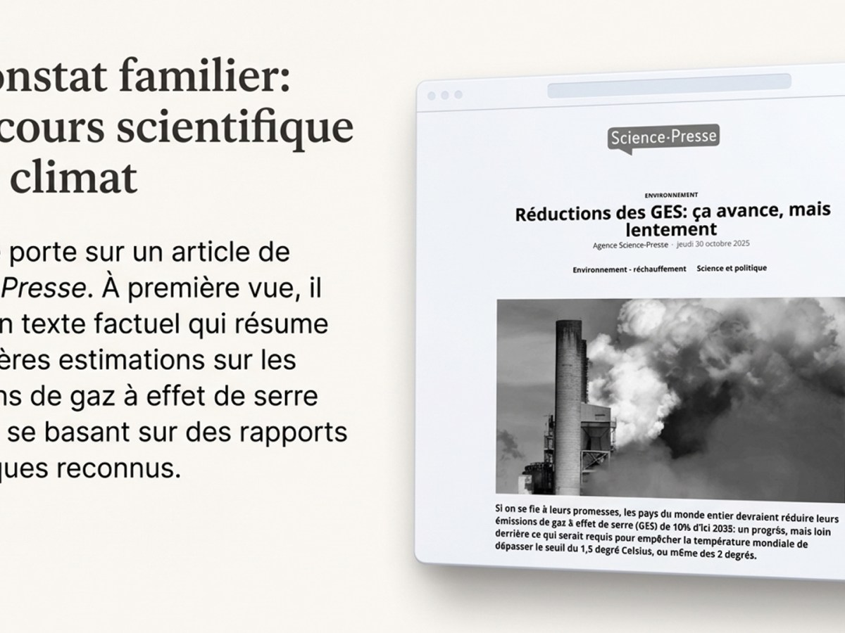 L&rsquo;autorité scientifique dans le discours&nbsp;climatique