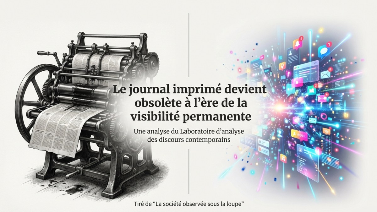 Le journal imprimé devient obsolète à l’ère de la visibilité&nbsp;permanente